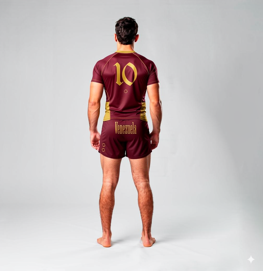 Origins Collection No Gi Venezuela vista trasera – Rubber Brand edición países BJJ