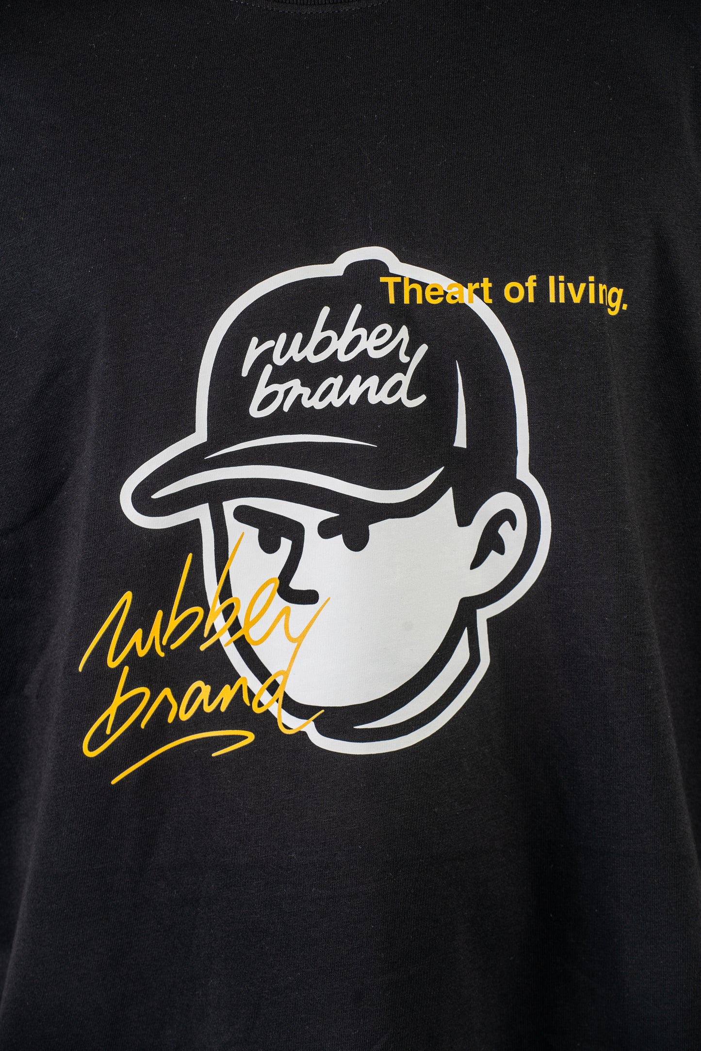 Camiseta Rubber face negra – Rubber Brand