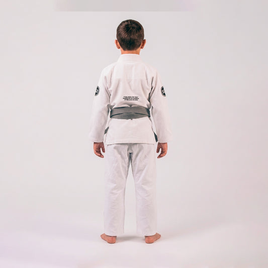 KIMONO DE JIU JITSU NIÑO - THE ESSENTIALS BLANCO