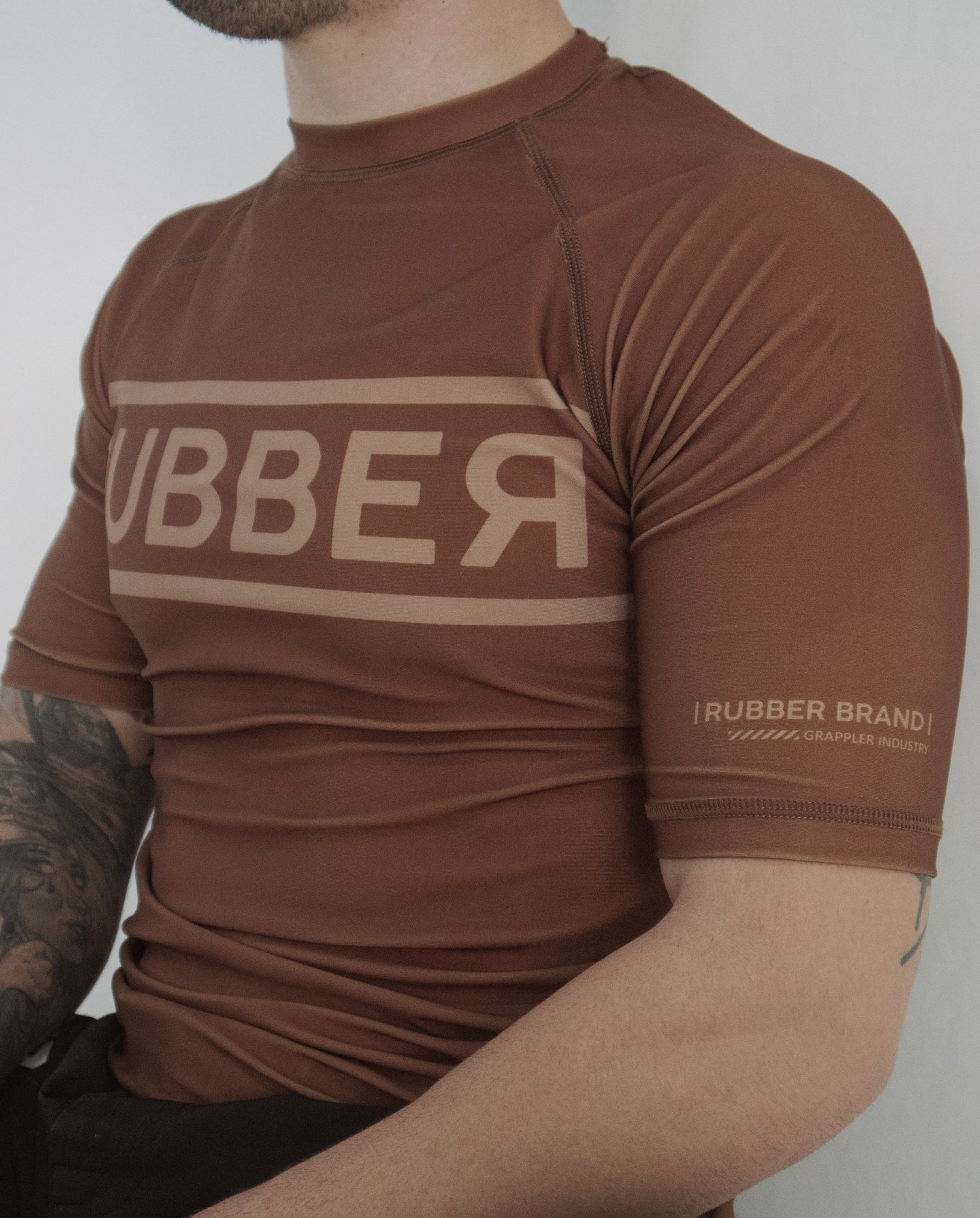 IBJJF rashguards - rubber brand