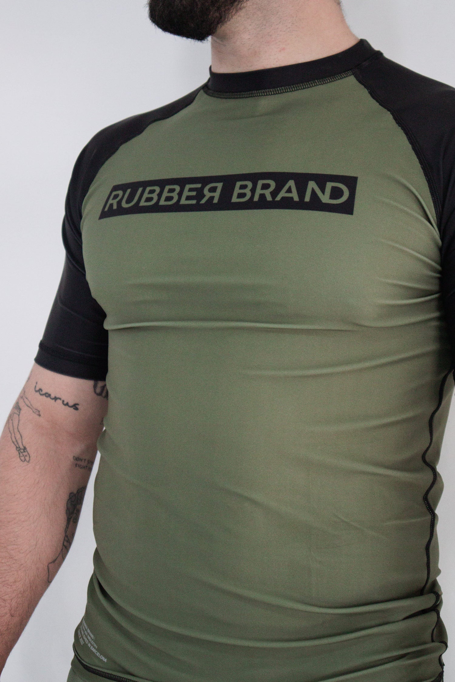 ADCC rashguards - rubber brand