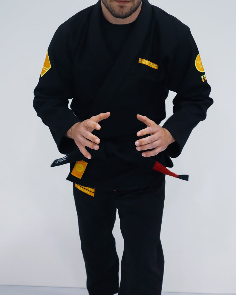 Kimono Jiu Jitsu Newara | IBJJF Legal - Rubber brand