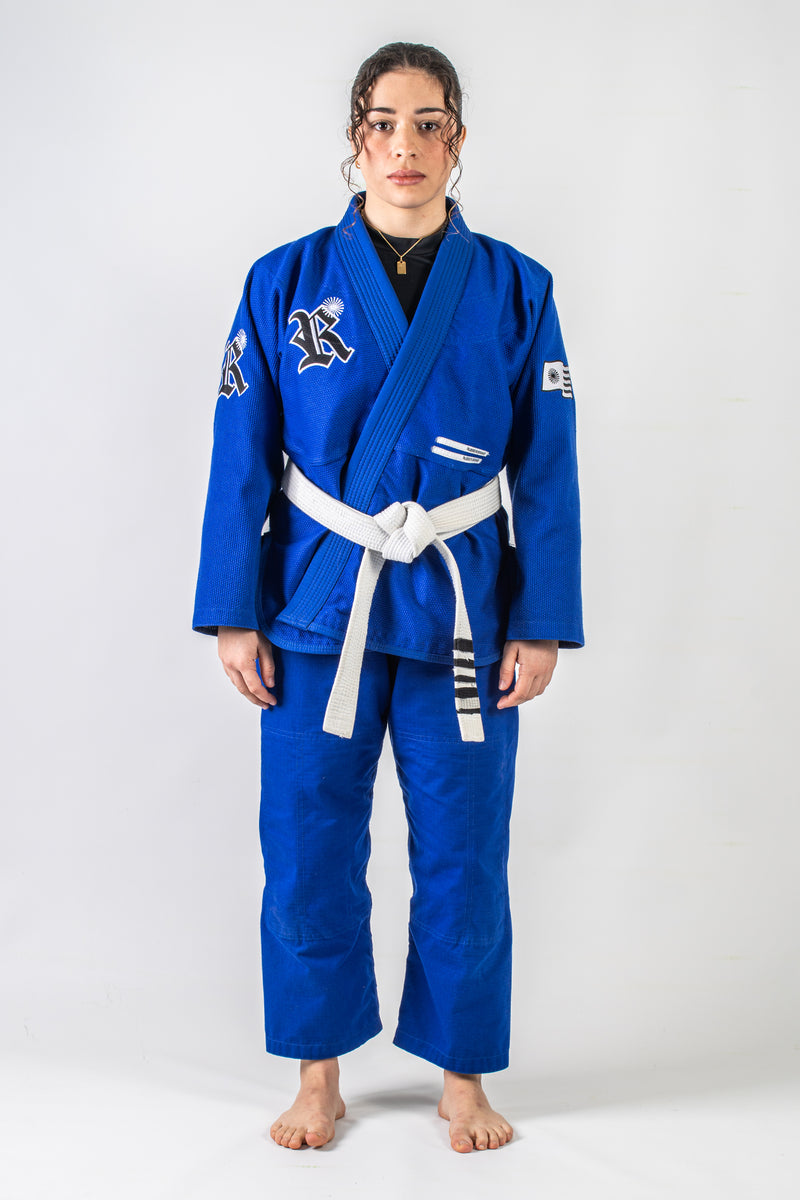 Kimono de jiu jitsu - women Hirosuga edition azul | IBJJF legal