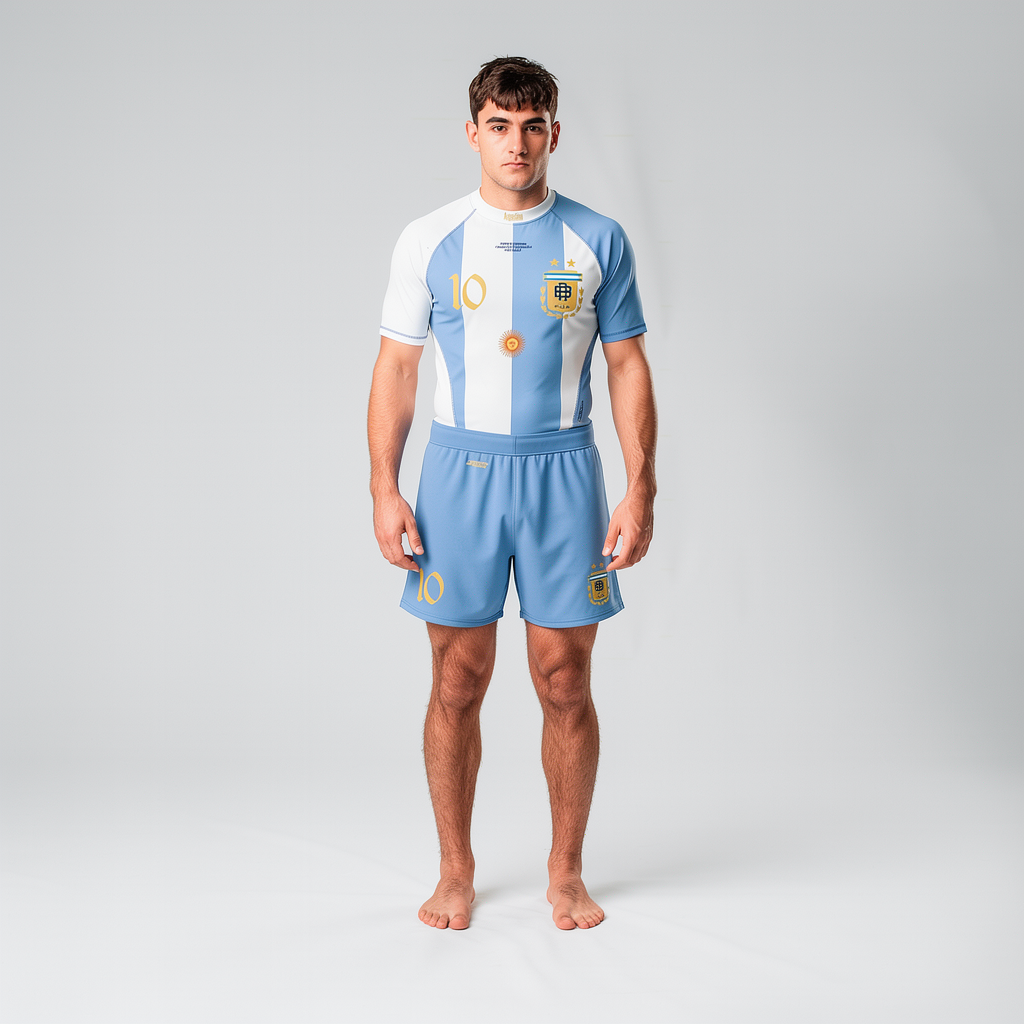 Origins Collection No Gi Argentina frontal – Rubber Brand edición países BJJ