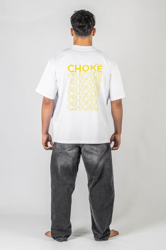 Camiseta "Choke" blanca – Rubber Brand