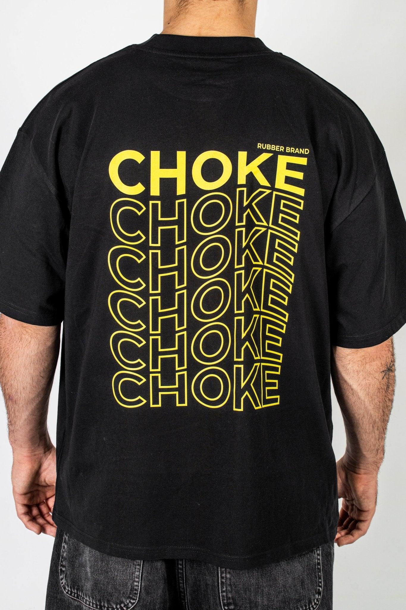 Camiseta "Choke" negra – Rubber Brand