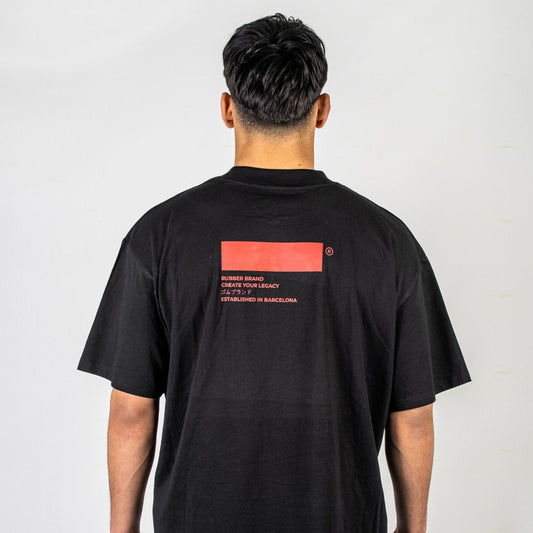 Camiseta "Create Your Legacy" negra – Rubber Brand