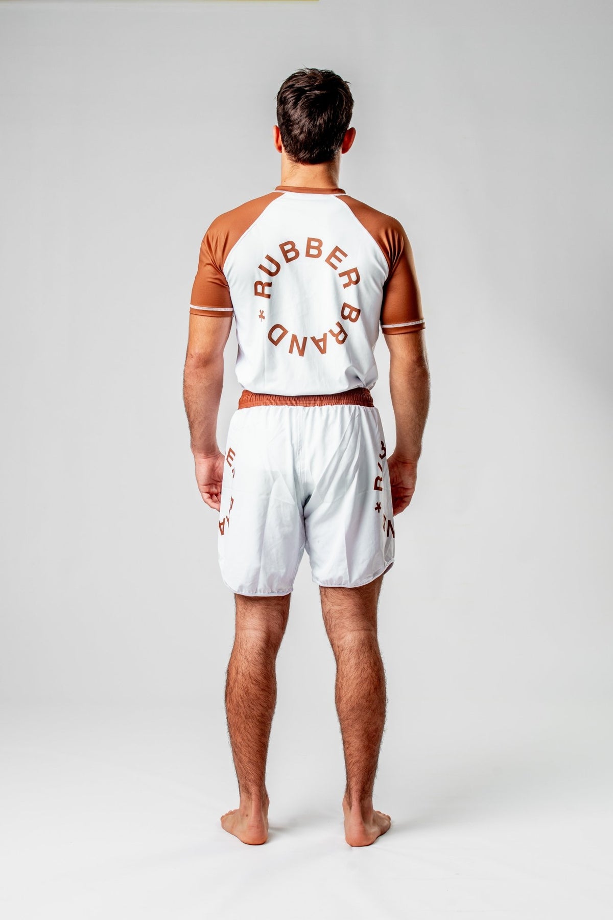 Conjunto No Gi Circle Collection marrón detalle tejido – Rubber Brand BJJ no gi