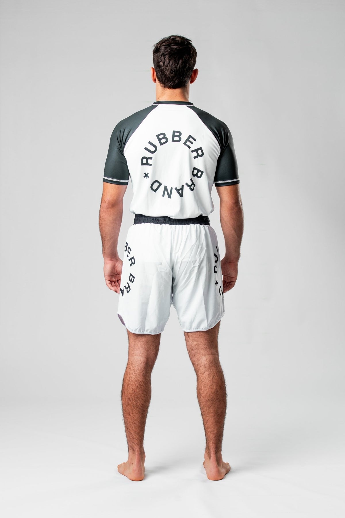 Conjunto No Gi Circle Collection negro detalle costuras – Rubber Brand BJJ grappling