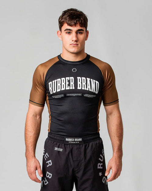 Comp. no-gi rashguard - Double line black