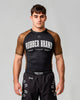 Comp. no-gi rashguard - Double line black