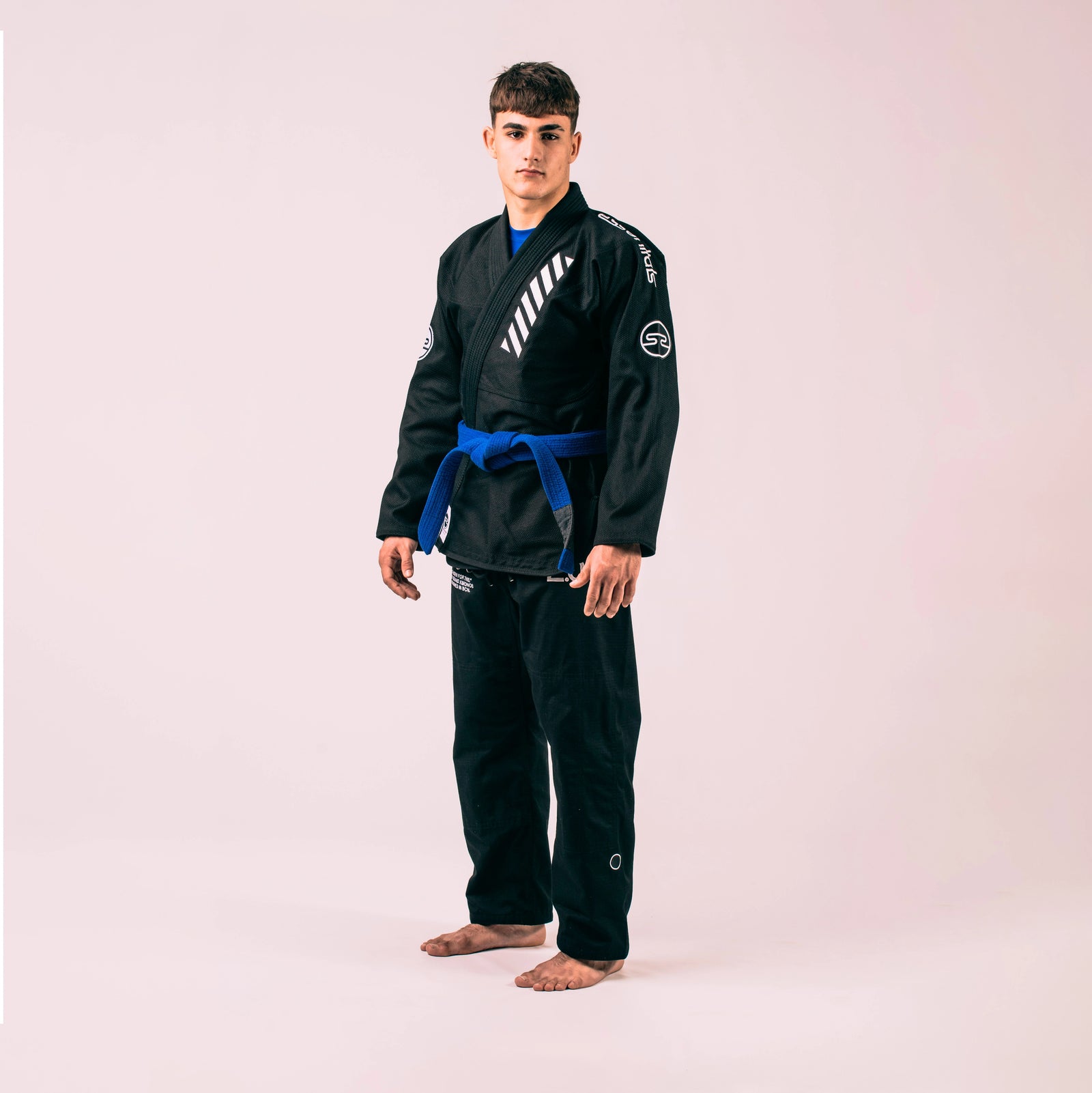 Kimono Essentials negro vista trasera – Rubber Brand Gi Jiu Jitsu