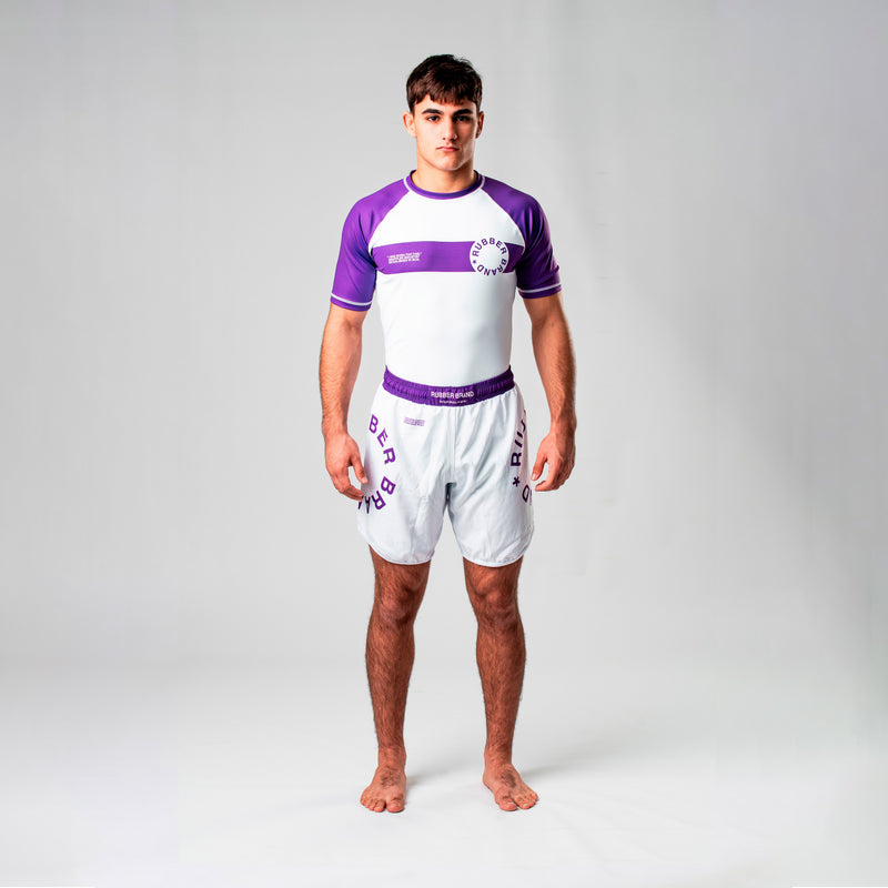 Conjunto No Gi Circle Collection morado Rubber Brand – Set BJJ grappling competición