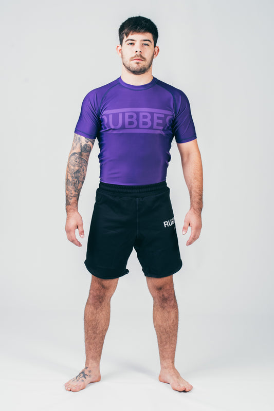 Comp. no-gi rashguard - Double line morada