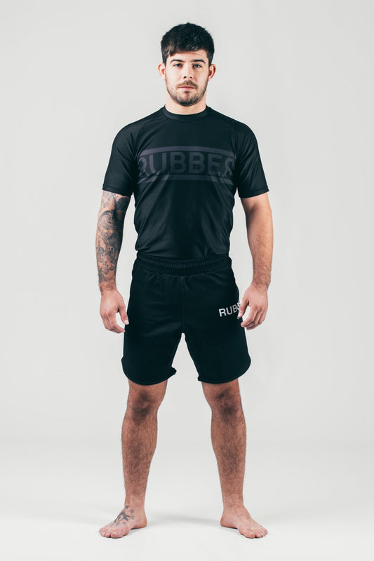 Comp. no-gi rashguard - Double line black