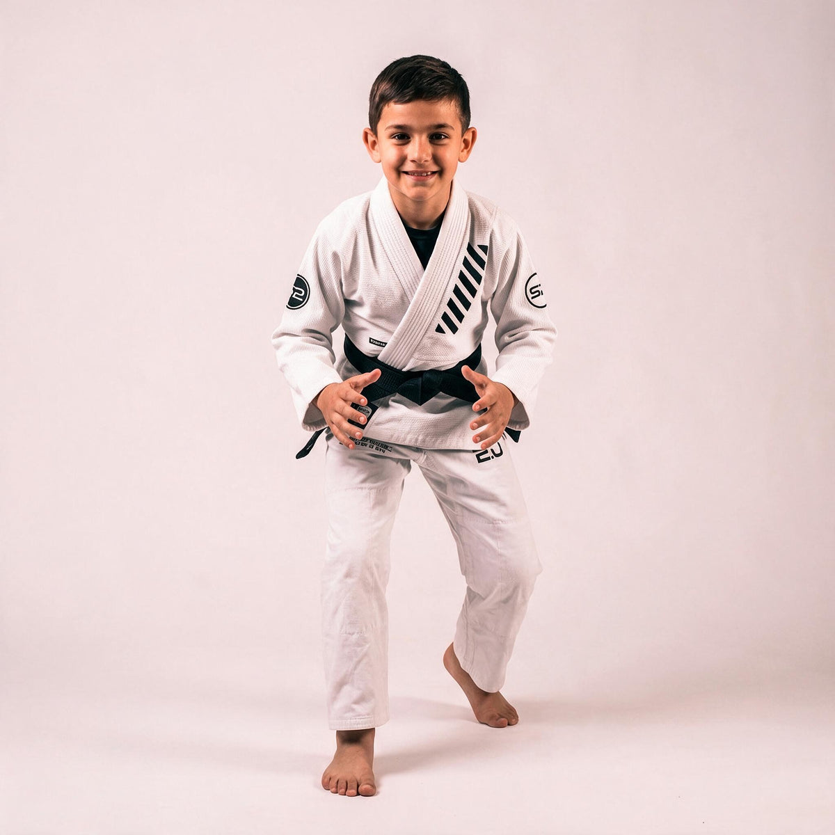 KIMONO DE JIU JITSU NIÑO - THE ESSENTIALS BLANCO